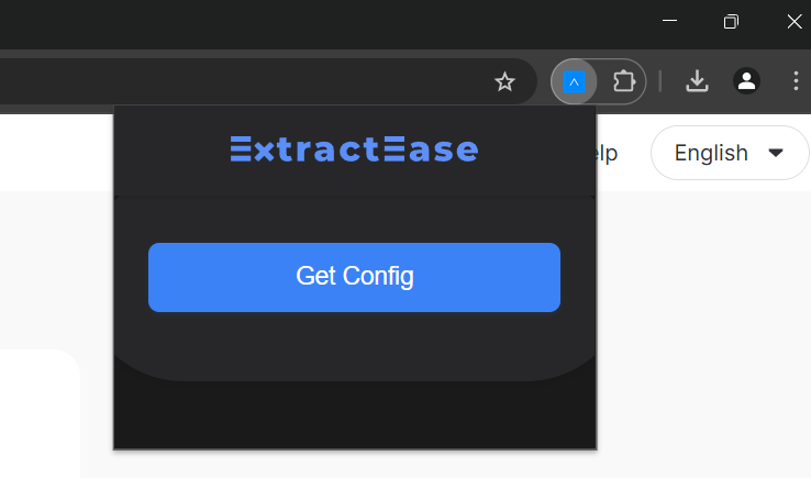 ExtractEase Icon in Chrome